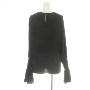 L'Appartement 23AW Shirring Blouse ブラウス シャーリング プルオーバー 長袖 黒 ブラック