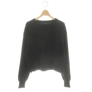 24AW SHORT CREW NECK KNIT ニット セーター 長袖 黒 ブラック