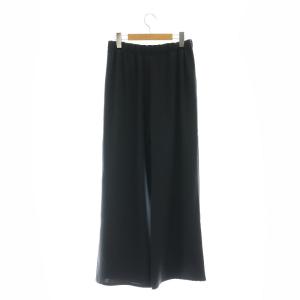 L'Appartement 24SS EASY WIDE PANTS ワイドパンツ 36 S 黒 ブラック