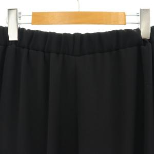 L'Appartement 24SS EASY WIDE PANTS ワイドパンツ 36 S 黒 ブラック