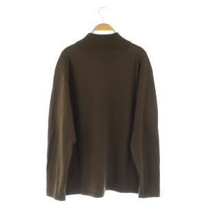 ATON ハイネックニット セーター 長袖 ウール 04 茶 ブラウン