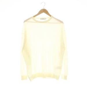 クルーネックニット セーター 長袖 プルオーバー ウール 1 S アイボリー /YQ OS