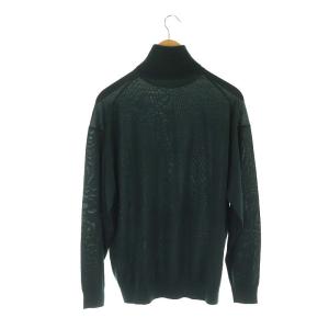 Graphpaper High Gauge High Neck Knitハイゲージハイネックニット セーター 長袖 タートルネック ウール 1 緑