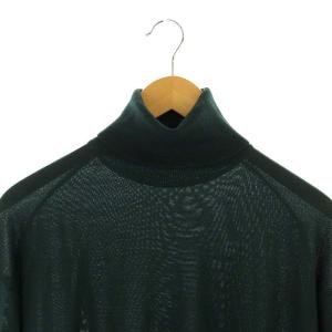 Graphpaper High Gauge High Neck Knitハイゲージハイネックニット セーター 長袖 タートルネック ウール 1 緑