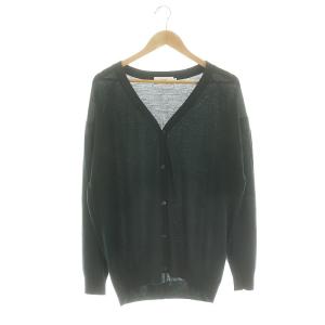 High Gauge Knit Cardiganハイゲージニットカーディガン 長袖 Vネック 薄手 ウール