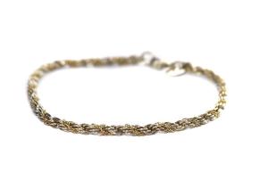 TIFFANY&Co. ブレスレット ツイスト コンビ チェーン K18 925SV