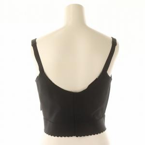 STELLA McCARTNEY ビスチェ ジャガード 花柄 40 黒 青 ブラック ブルー