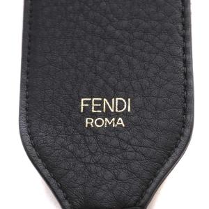 FENDI ショルダーストラップ ストラップユー ズッカ柄 ベロア ブラウン