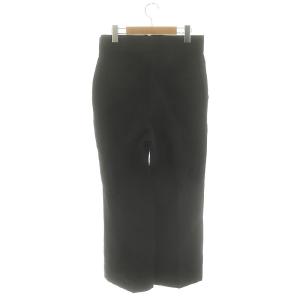 CHAOS ウールリネン ヘリンボンツイルパンツ ストレート 38 黒 ブラック /NR OS