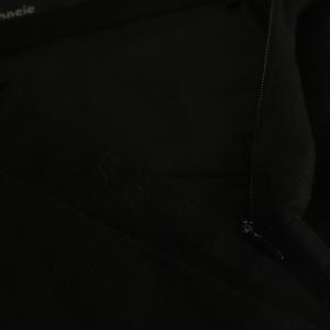 CHAOS ウールリネン ヘリンボンツイルパンツ ストレート 38 黒 ブラック /NR OS