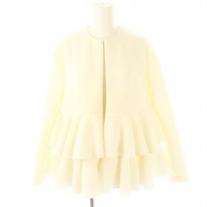 Esmeralda ジャケット ノーカラー 白 ホワイト /HK OS