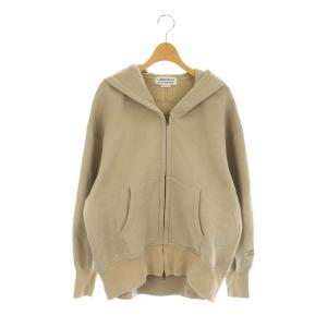 WIDE FULLZIP HOODIE フーディー パーカー ジップアップ 裏起毛 長袖 LAppartement別注 ベージュ