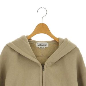 AMERICANA WIDE FULLZIP HOODIE フーディー パーカー ジップアップ 裏起毛 長袖 LAppartement別注 ベージュ