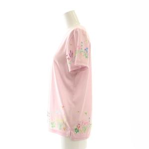 franche lippée タグ付き ガーデニングT 半袖Tシャツ カットソー フラワー 花柄パネルプリント M ピンク 4180469