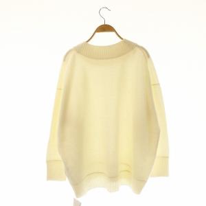 JOURNAL STANDARD 22AW ウォッシャブルアウトリンククルーネックプルオーバー ニット セーター 長袖 F 白 ホワイト