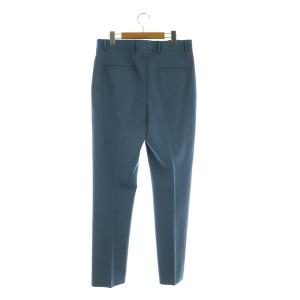 Salvatore Ferragamo 新ロゴ センタープレスパンツ スラックス スリムストレート 42 ブルーグレー /ES OS