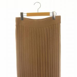 Max Mara Weekend  プリーツロングスカート ウール混 L ベージュ