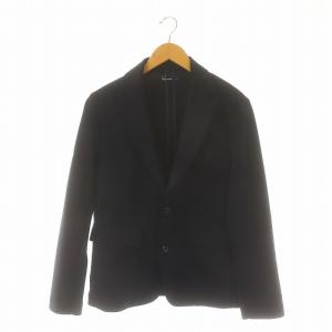 ジャージー テーラード ジャケット S 紺 ネイビー /NR OS