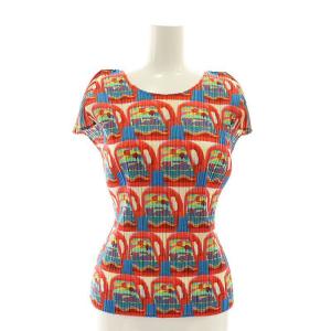 wash洗剤柄カットソー プリーツ 3 マルチカラー