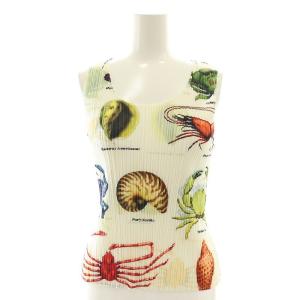 セットアップ 海洋生物プリントレイヤードトップス 3 オフホワイト