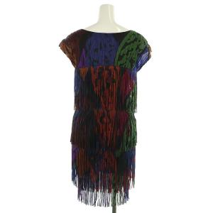 PLEATS PLEASE ISSEY MIYAKE イッセイミヤケ フリンジ ワンピース プリーツ 4 マルチカラー