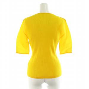 PLEATS PLEASE ISSEY MIYAKE イッセイミヤケ カットソー 半袖 プリーツ 3 ひまわり色 /NR OS