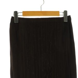 PLEATS PLEASE ISSEY MIYAKE イッセイミヤケ タイト ロングスカート プリーツ 4 ダークブラウン