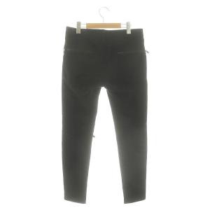 UNDERCOVER 膝ジップ デニムパンツ ジーンズ ボトムス ジップフライ コットン 2 M 黒 ブラック