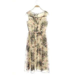 TOCCA SUMMER SNAP ロングドレス ワンピース ロング ミモレ丈 ノースリーブ 花柄 0 マルチカラー