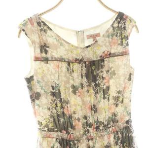 TOCCA SUMMER SNAP ロングドレス ワンピース ロング ミモレ丈 ノースリーブ 花柄 0 マルチカラー