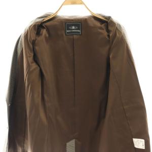 GRACE CONTINENTAL テーラードスリムジャケット ブレザー シングル 千鳥柄 38 M 茶 ブラウン 黒 ブラック