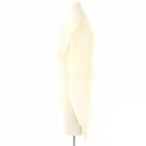 SNIDEL 24SS レースカラーニットプルオーバー カットソー 長袖 F アイボリー
