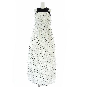 24SS タンクセットフリルキャミワンピ ワンピース マキシ ロング ドット 2点セット 1 M 黒 ブラック