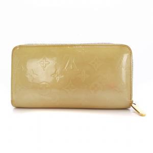 LOUIS VUITTON ヴェルニ ジッピーウォレット 長財布 ラウンドファスナー ノワゼット M91470