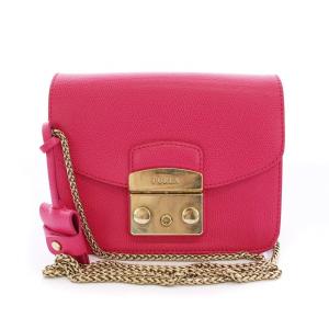 メトロポリス METROPOLIS ショルダーバッグ ポシェット レザー ピンク /YM OF