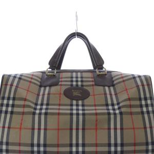 burberrys ノバチェック ボストンバッグ ブラウン