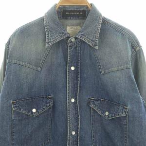 MADISONBLUE 23AW WESTERN SH DENIM MNS 04 インディゴブルー