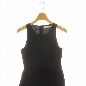 MARIHA コットンマキシノースリーブワンピース ロング ギャザー 黒 ブラック /DO OS SH