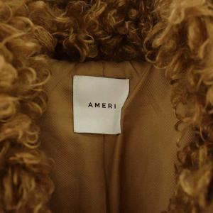 Ameri VINTAGE POODLE ECO FUR CORT プードルエコファーコート ロング オーバーサイズ 茶 ブラウン