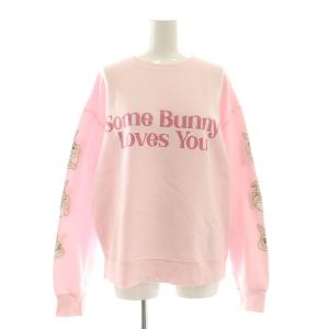 SNIDEL ホーム HOME 24AW Bambi ミスバニー セットアップ ルームウェア 上下 スウェット トレーナー 長袖 ドロストパンツ
