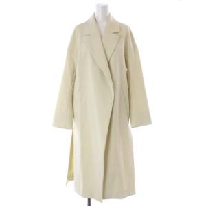 ダブルクロス スリットオーバー コート ロング 36 S クリーム色 /SY OS