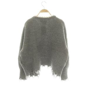 MADISONBLUE 22AW PEARL DAMAGE CD BRITISH WOOL カーディガン 01 グレー