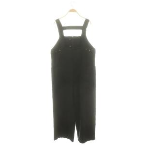 nagonstans オーバーサイズサロペット オールインワン ワイドパンツ S 黒 ブラック