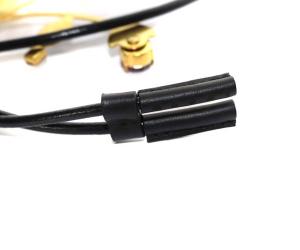 MARNI ネックレス ペンダント フラワーモチーフ レザー ゴールド色 黒 ブラック