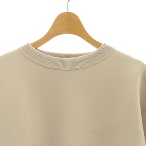 Theory 23AW BOUNCY KNIT SIDE RIB PO スウェットプルオーバー トレーナー 長袖 S ベージュ