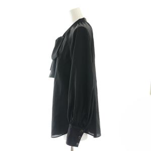 Diagram GRACE CONTINENTAL 22AW ボウタイブラウス 長袖 36 黒 ブラック