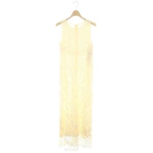 刺繍ロングワンピース ノースリーブ 36 キナリ