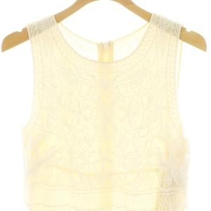 Grace Class 刺繍ロングワンピース ノースリーブ 36 キナリ