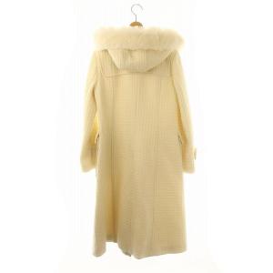 GRACE CONTINENTAL 23AWファー付ダッフルコート 36 オフホワイト
