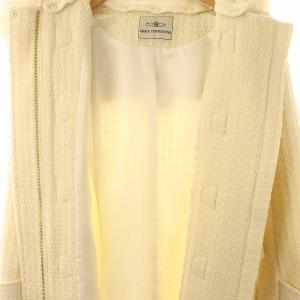 GRACE CONTINENTAL 23AWファー付ダッフルコート 36 オフホワイト